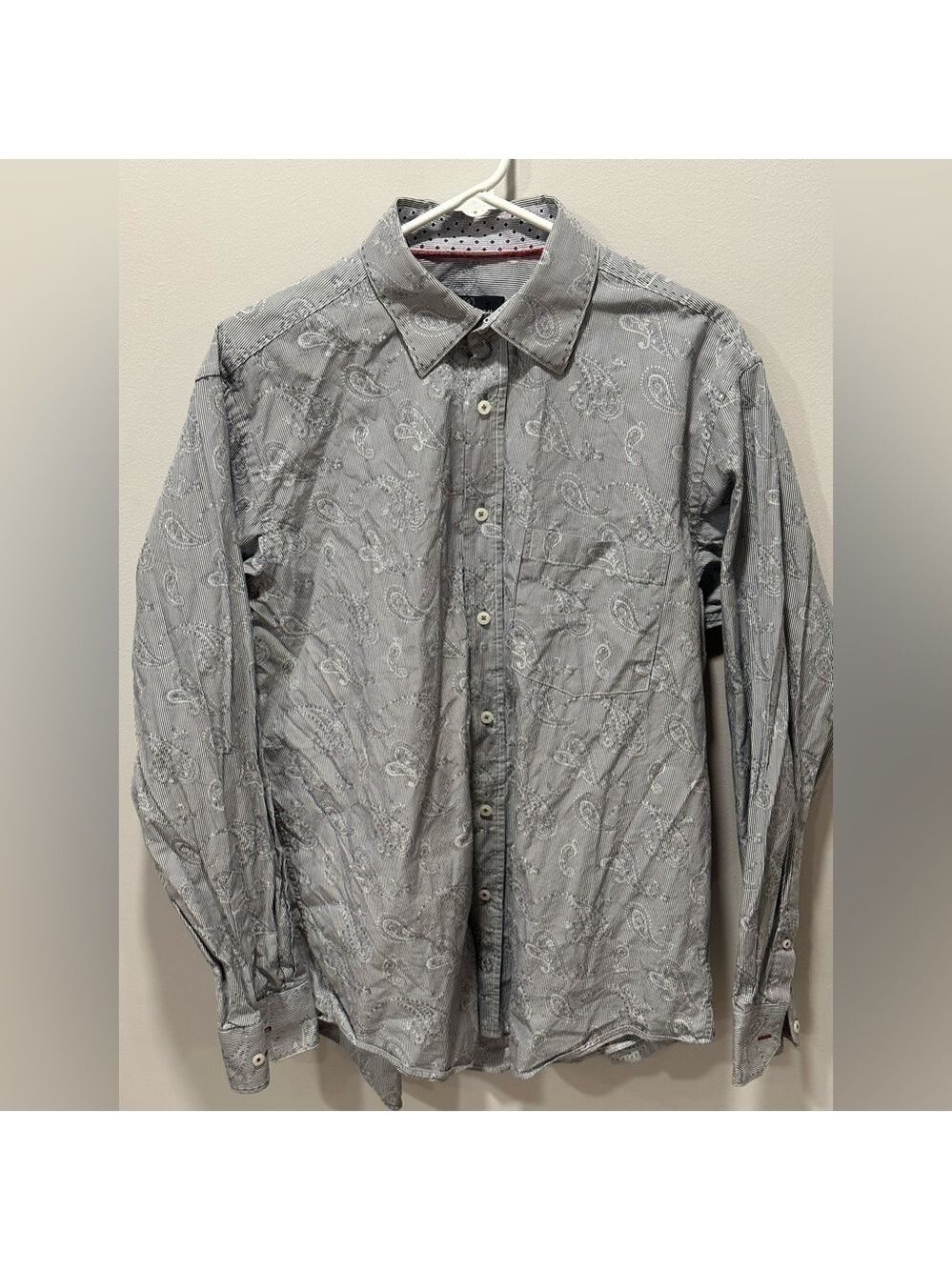 Bugatchi Men’s Button Down Pattern Shirt Size Large